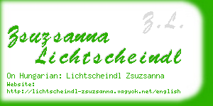 zsuzsanna lichtscheindl business card